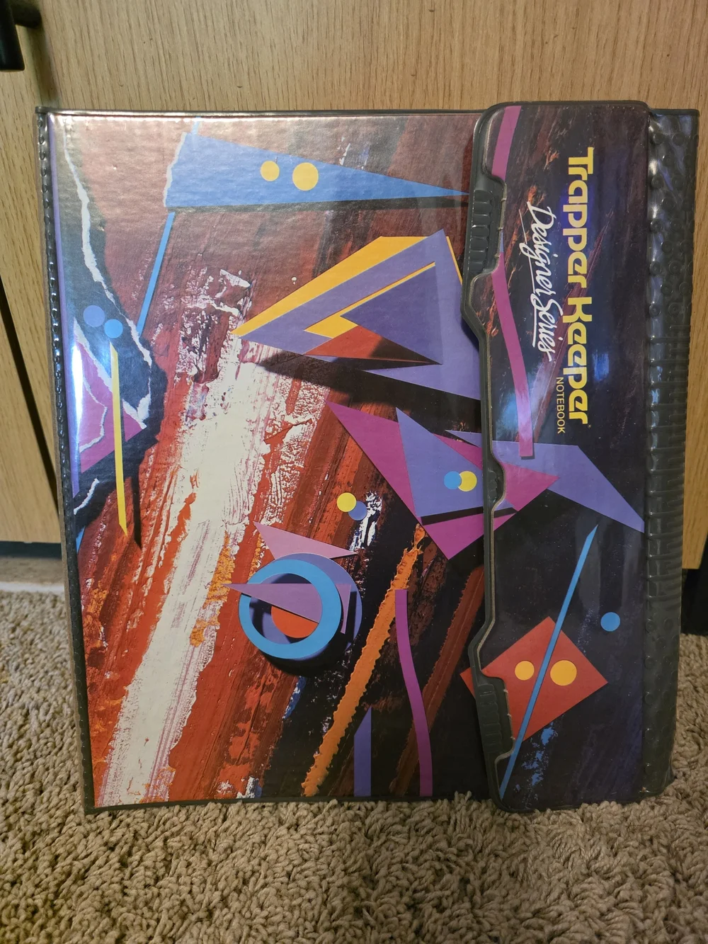 Trapper Keeper Designer Series Binder with Bright Geometric Print